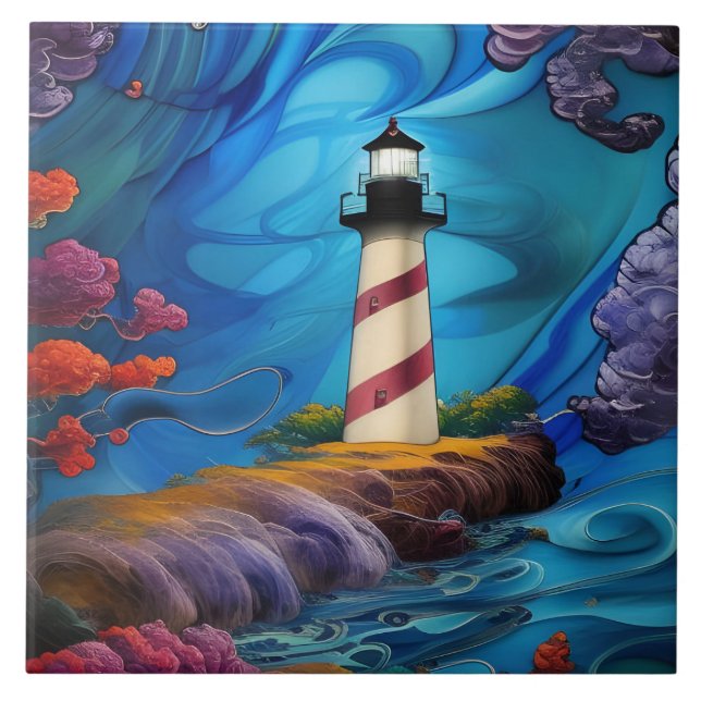 Lighthouse Point Ceramic Tile (Front)