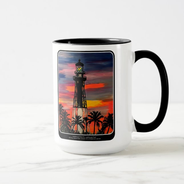 'Lighthouse Pop!' painting on a Mug (Right)
