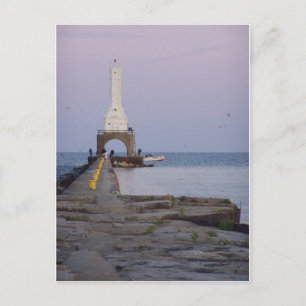lighthouse postcard