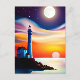 Lighthouse, Postcard for Postcrossing