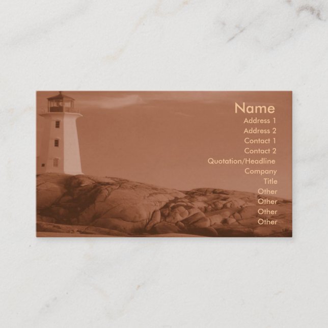 Lighthouse Profile Card (Front)