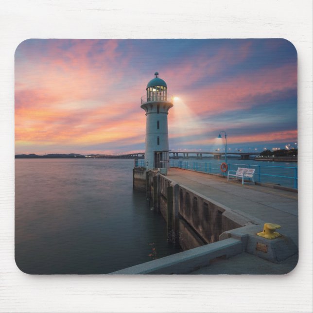 Lighthouse Raffles | Marina, Singapore Mouse Pad (Front)