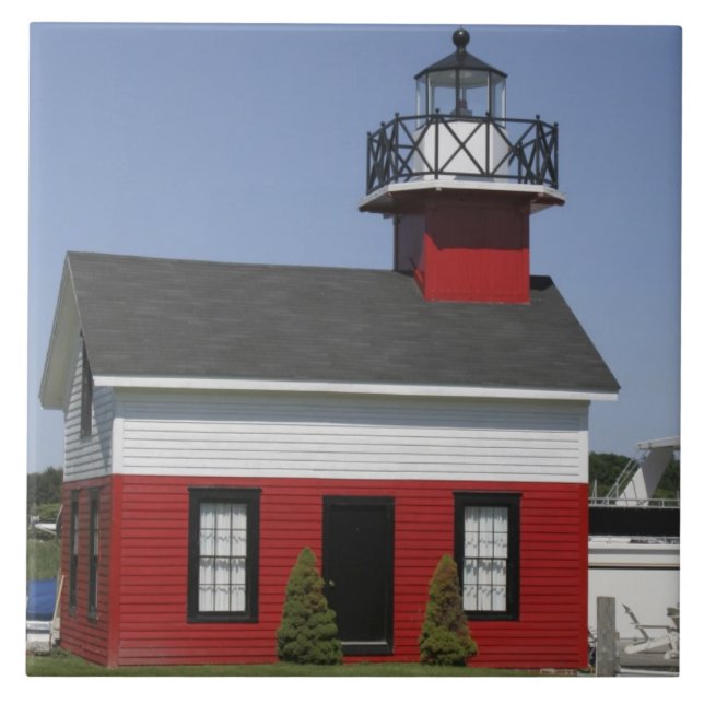 Lighthouse relocated shore in Douglas near Ceramic Tile (Front)
