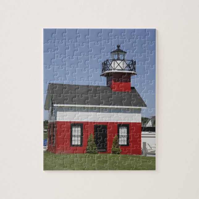 Lighthouse relocated shore in Douglas near Jigsaw Puzzle (Vertical)