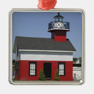 Lighthouse relocated shore in Douglas near Metal Ornament