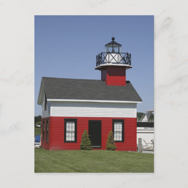 Lighthouse relocated shore in Douglas near Postcard (Front)
