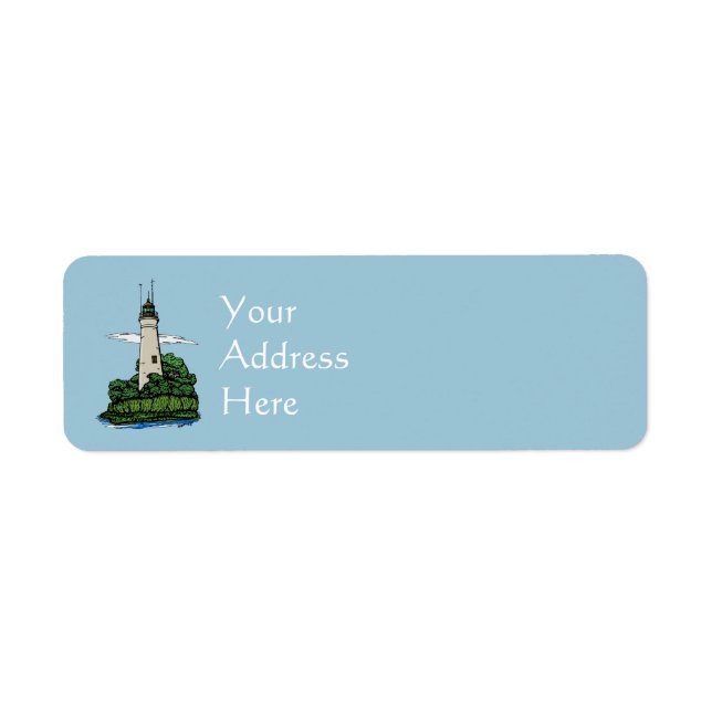 Lighthouse Return Address Label (Front)