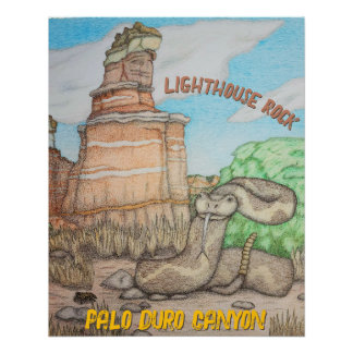 Lighthouse Rock Rattlesnake Poster