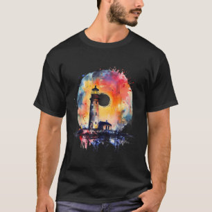 Lighthouse Sailing Sea Beach Boating Seaside House T-Shirt