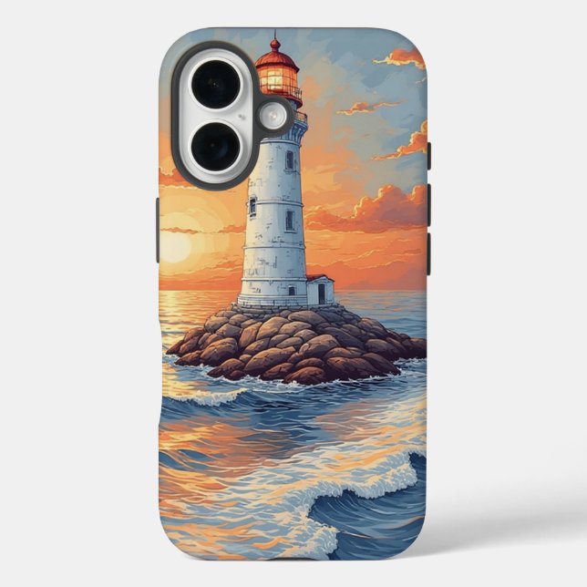 Lighthouse Sea Landscape iPhone / iPad case (Back)