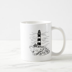 Lighthouse Seaside House Sailing Sea Beach Boating Coffee Mug
