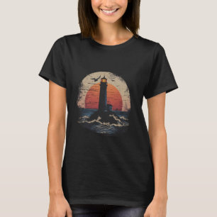 Lighthouse Seaside House Sailing Sea Boating Light T-Shirt