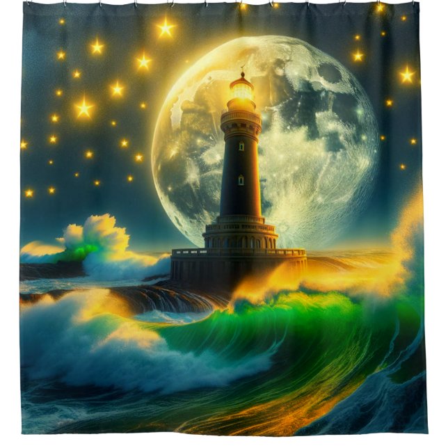 Lighthouse Shower Curtain (Front)