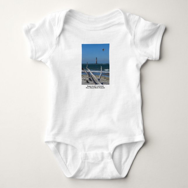 Lighthouse Sightseeing Baby Bodysuit (Front)