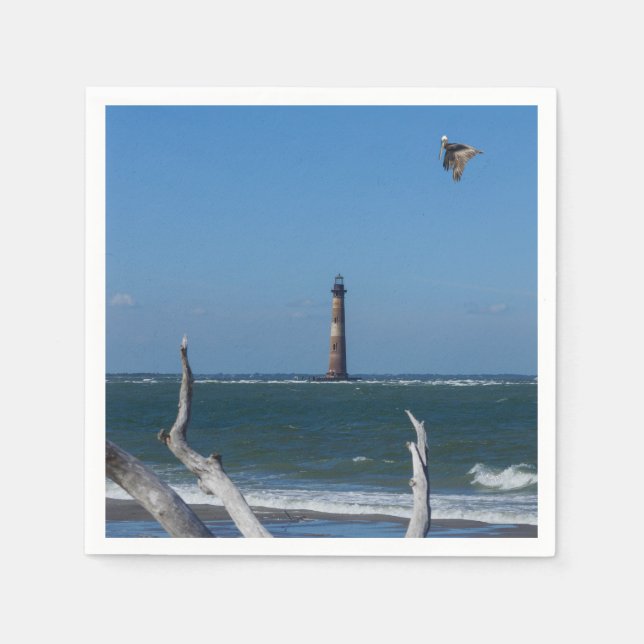 Lighthouse Sightseeing Paper Napkins (Front)