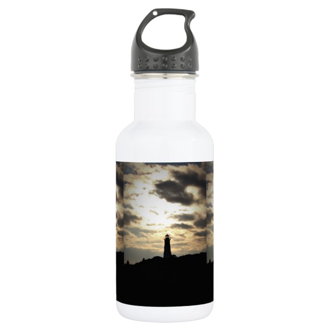 Lighthouse Silhouette 532 Ml Water Bottle (Front)