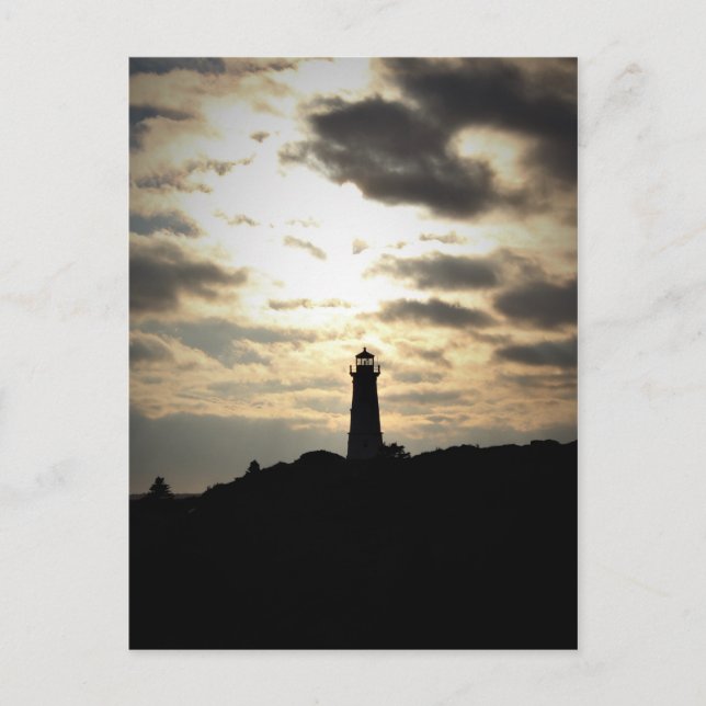 Lighthouse Silhouette Postcard (Front)
