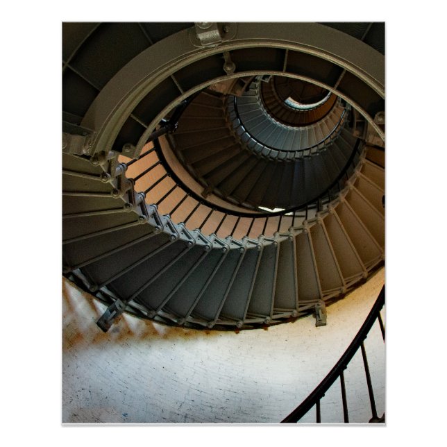 Lighthouse Spiral Staircase  Poster (Front)