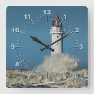Lighthouse Square Wall Clock