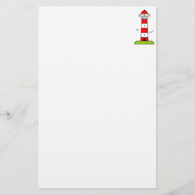 Lighthouse stationery paper for writing (Front)