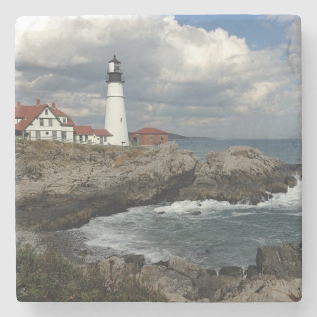 Lighthouse Stone Coaster (Front)