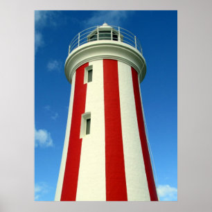 lighthouse stripe poster
