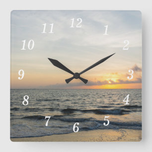 Lighthouse Sunrise Wall Clock
