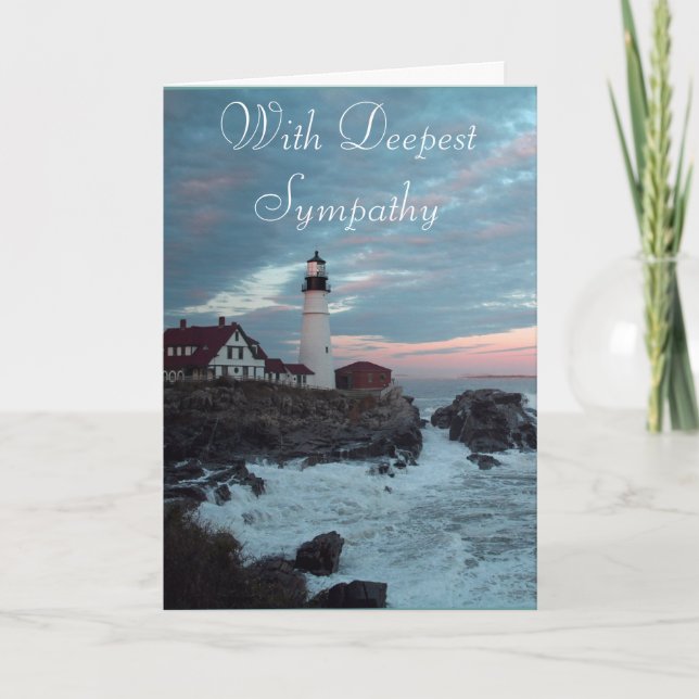 Lighthouse Sympathy card (Front)