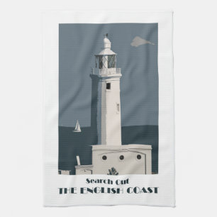 Lighthouse teatowel tea towel
