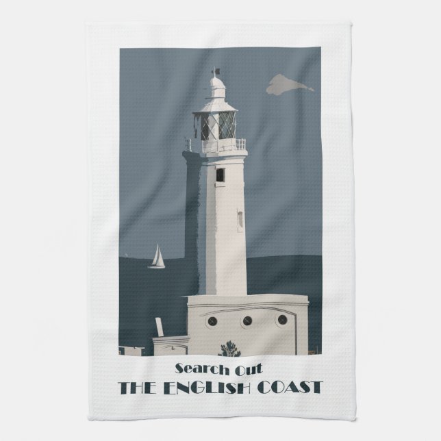 Lighthouse teatowel tea towel (Vertical)