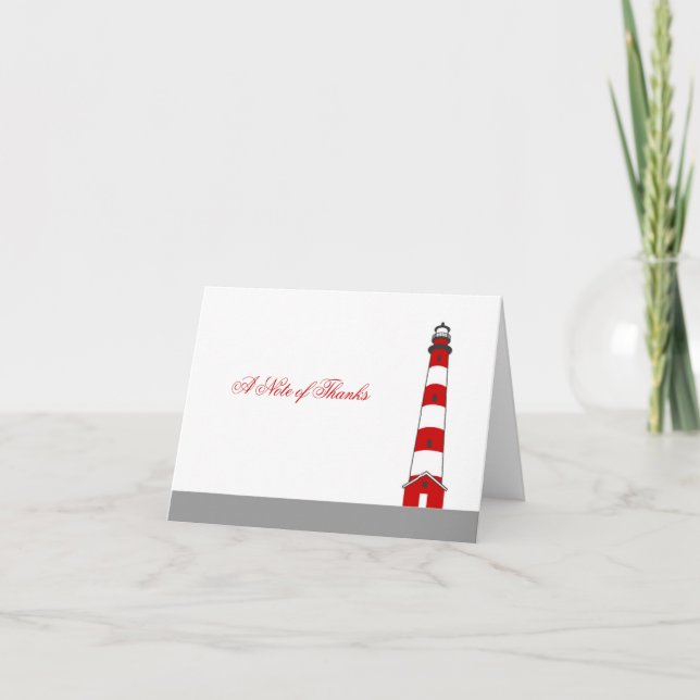 Lighthouse Thank You Card (Front)