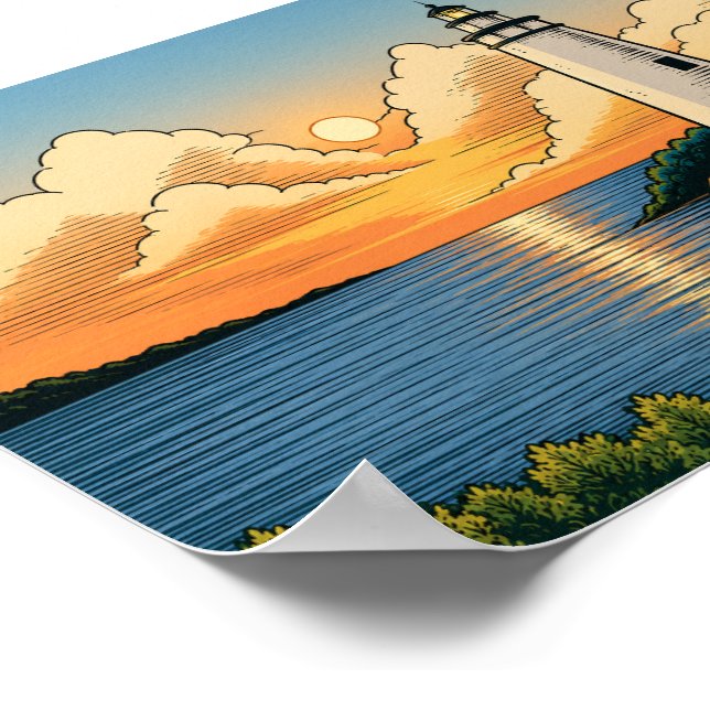 Lighthouse Wall Art (Corner)