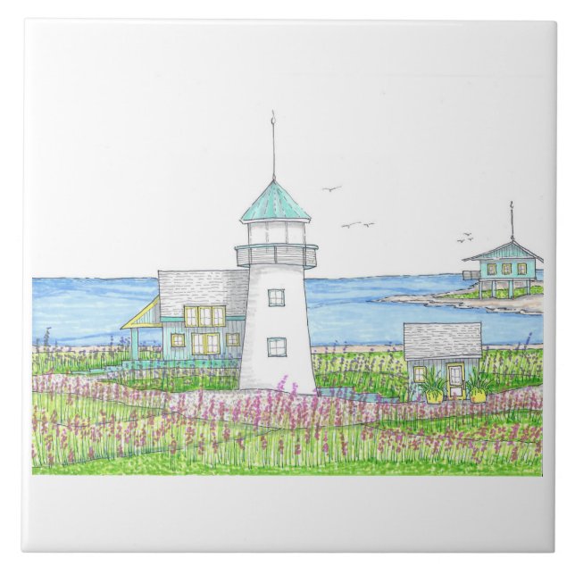 Lighthouse Wall Tile (Front)
