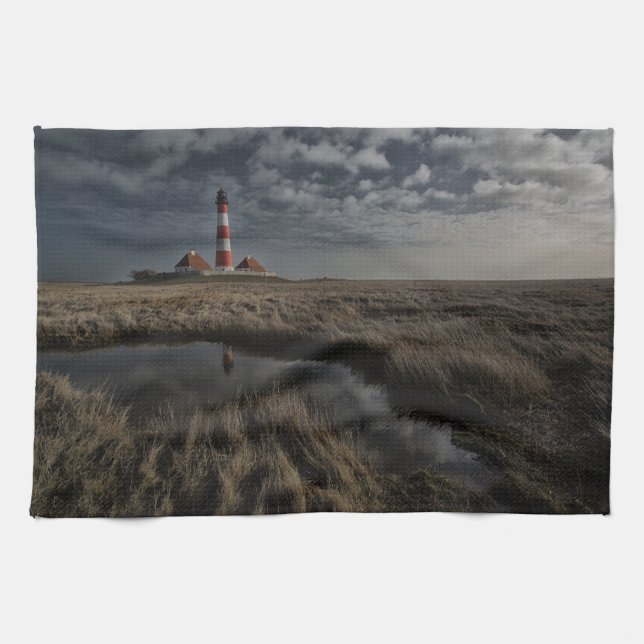 Lighthouse Westerhever Tea Towel (Horizontal)