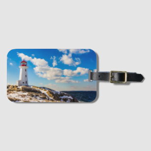 Lighthouse Winter In Peggy'S Cove, Nova Scotia Luggage Tag