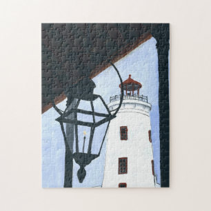 Lighthouse with gas lantern jigsaw puzzle