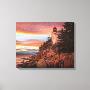 Lighthouses Acadia National Park Maine Canvas Print
