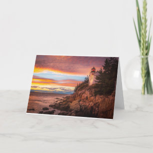 Lighthouses Acadia National Park Maine Card