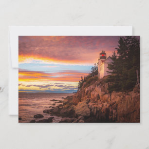 Lighthouses Acadia National Park Maine Thank You Card