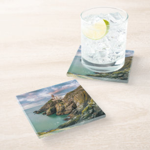 Lighthouses Baily Lighthouse Dublin, Ireland Glass Coaster