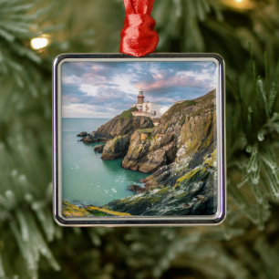 Lighthouses Baily Lighthouse Dublin, Ireland Metal Ornament