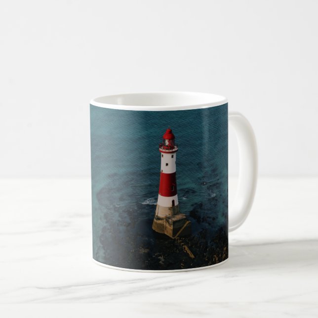 Lighthouses | Beachy Head Lighthouse England Coffee Mug (Front Right)
