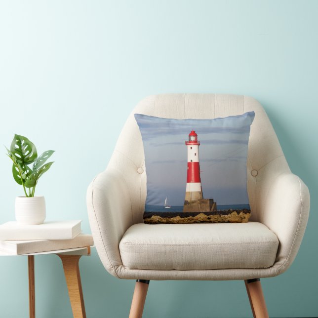 Lighthouses | Beachy Head Lighthouse England Cushion (Chair)