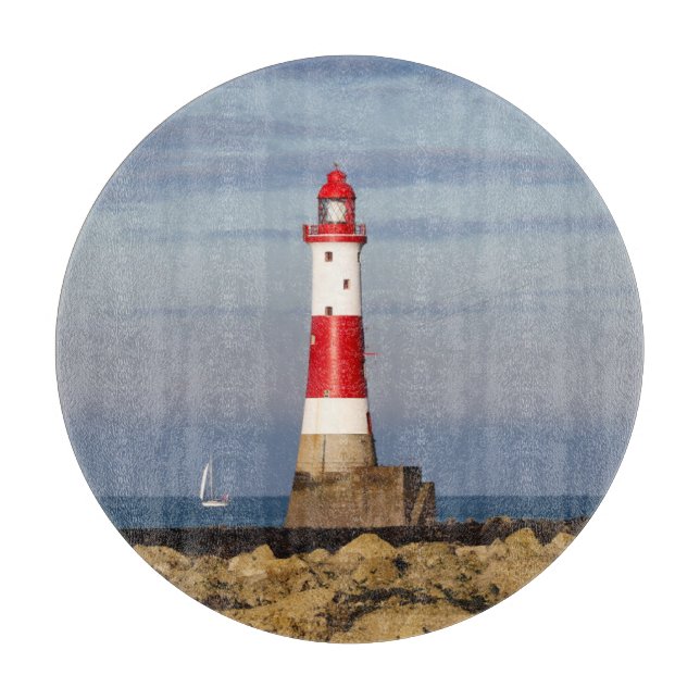 Lighthouses | Beachy Head Lighthouse England Cutting Board (Front)