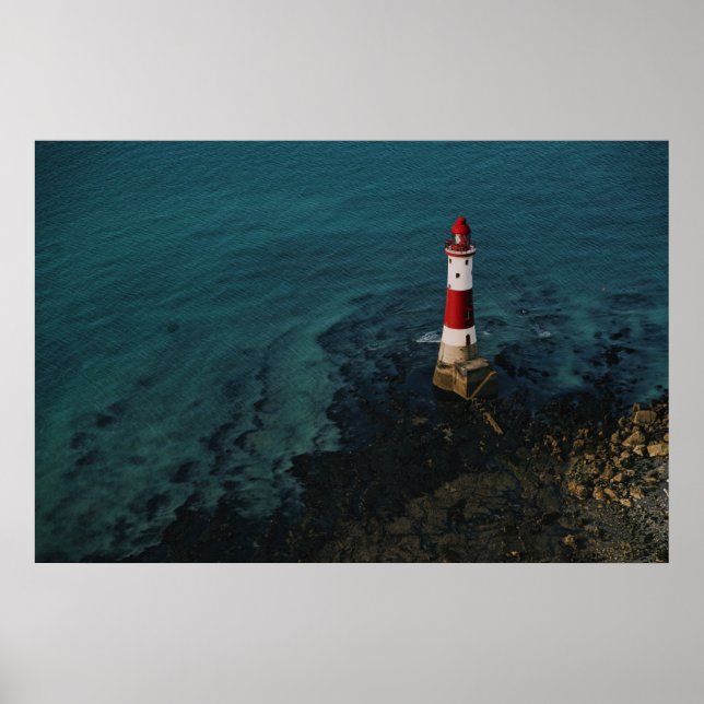 Lighthouses | Beachy Head Lighthouse England Poster (Front)