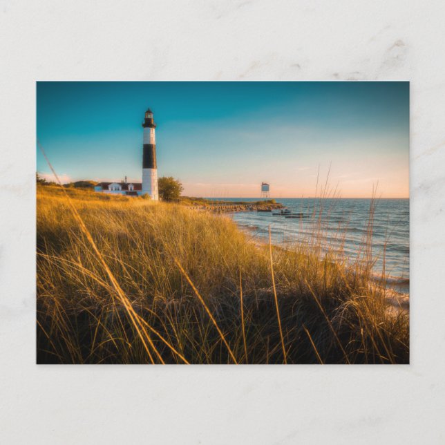 Lighthouses | Big Sable Lighthouse Ludington, MI Postcard (Front)