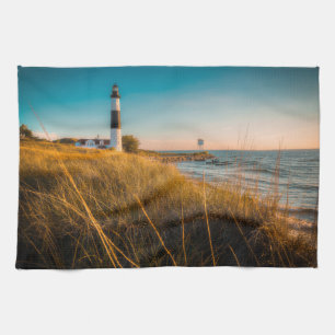 Lighthouses Big Sable Lighthouse Ludington, MI Tea Towel