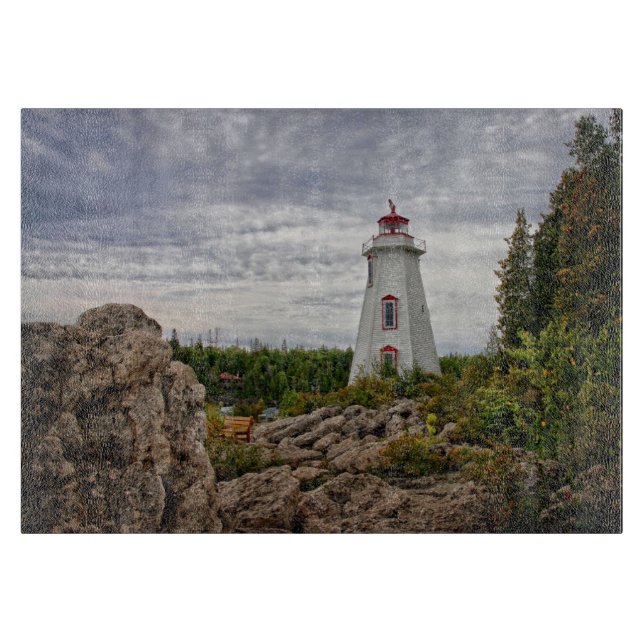 Lighthouses | Big Tub Harbour Tobermory Ontario Cutting Board (Front)
