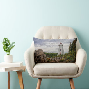Lighthouses Big Tub Harbour Tobermory Ontario Lumbar Cushion