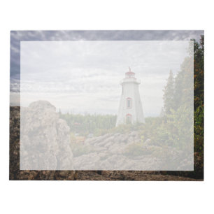 Lighthouses Big Tub Harbour Tobermory Ontario Notepad